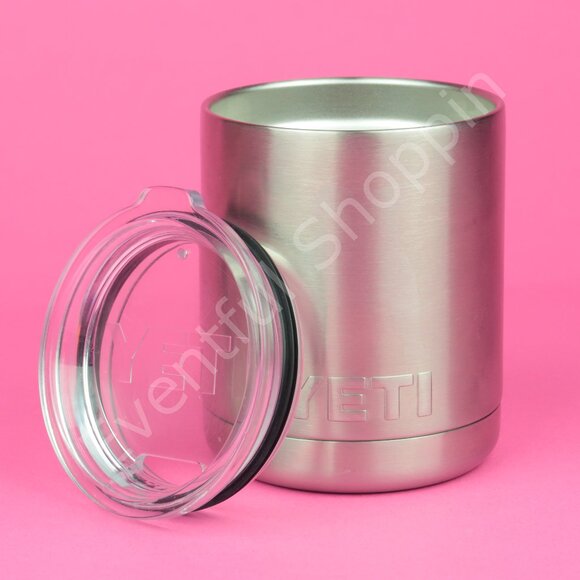 Yeti Other - Yeti Rambler 10 Oz Lowball Tumbler With Lid - Stainless Steel